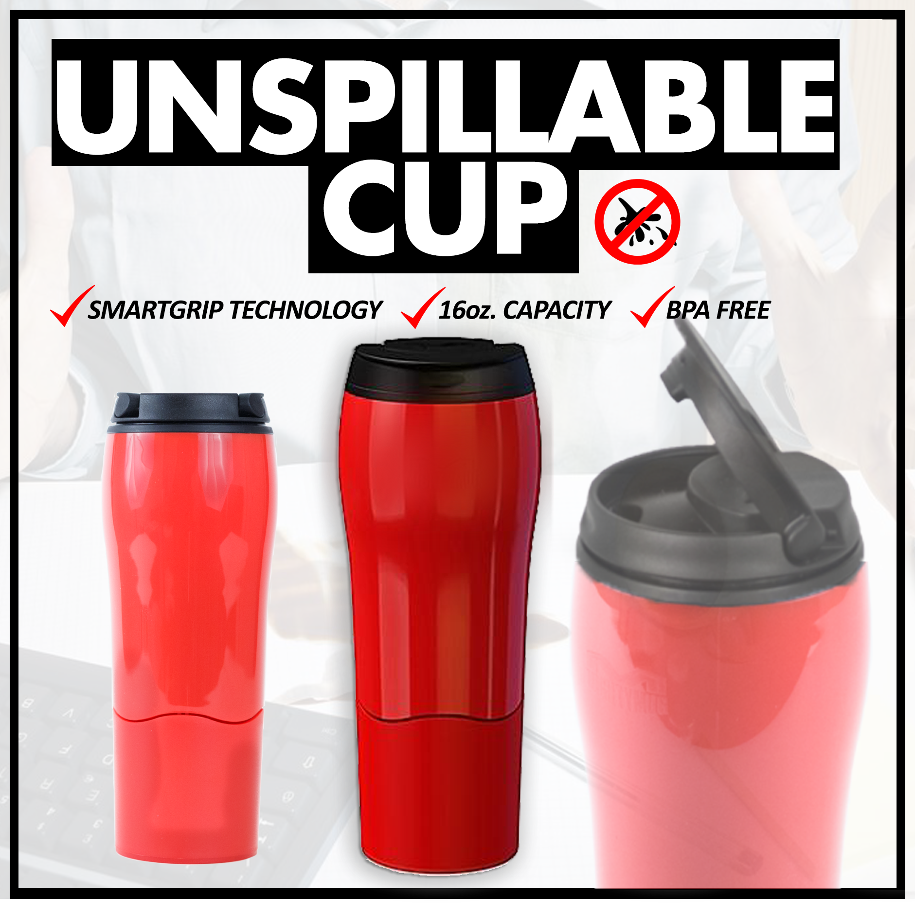Unspillable Mug "FREE Cash On Delivery"