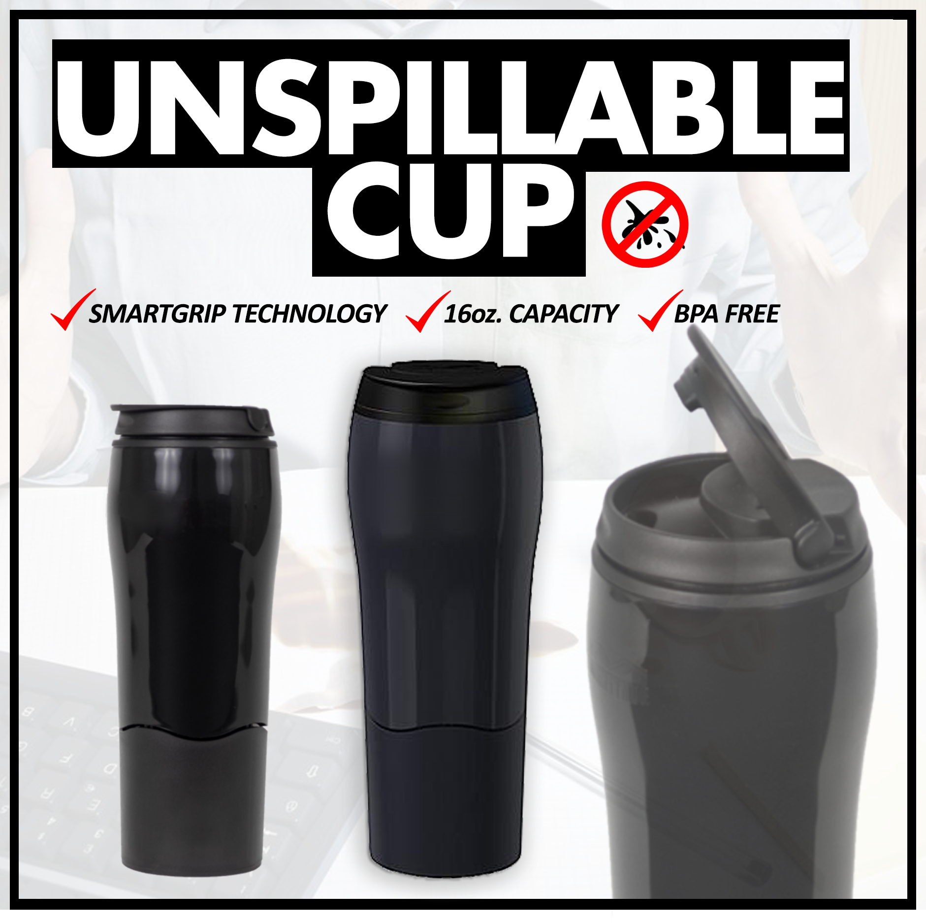 Unspillable Mug "FREE Cash On Delivery"