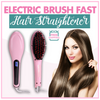 Electric Brush Fast Hair Straightener (PINK) + FREE COD Shipping