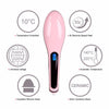 Electric Brush Fast Hair Straightener (PINK) + FREE COD Shipping